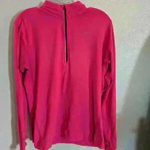 Pink Nike running dri fit top size L